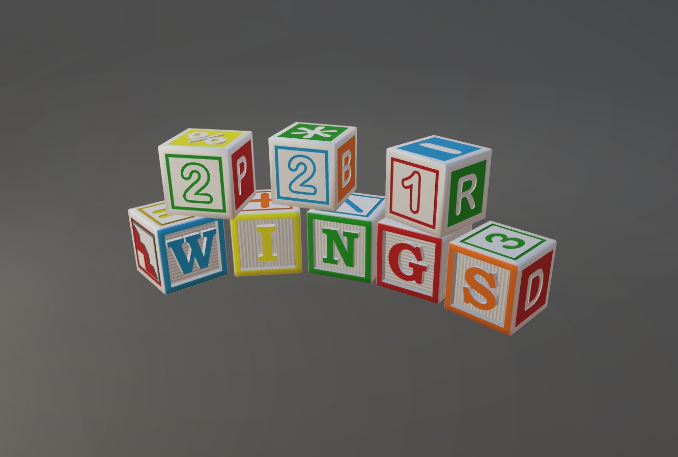 Wooden toy alphabet
