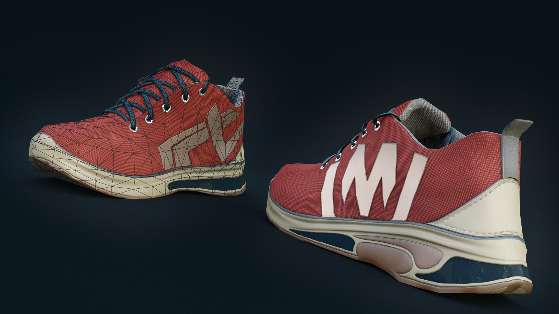 Shoes Low Poly